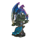 Blue Dragon Tree Of Life Polyresin Figurine 25cm