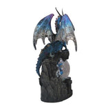 Blue Dragon Water Globe Polyresin Figurine 20.5cm
