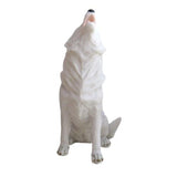 Howling Wolf Polyresin Figurine 20cm