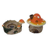 Orange Mushroom Incense Holder 10cm