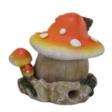 Orange Mushroom Incense Holder 10cm