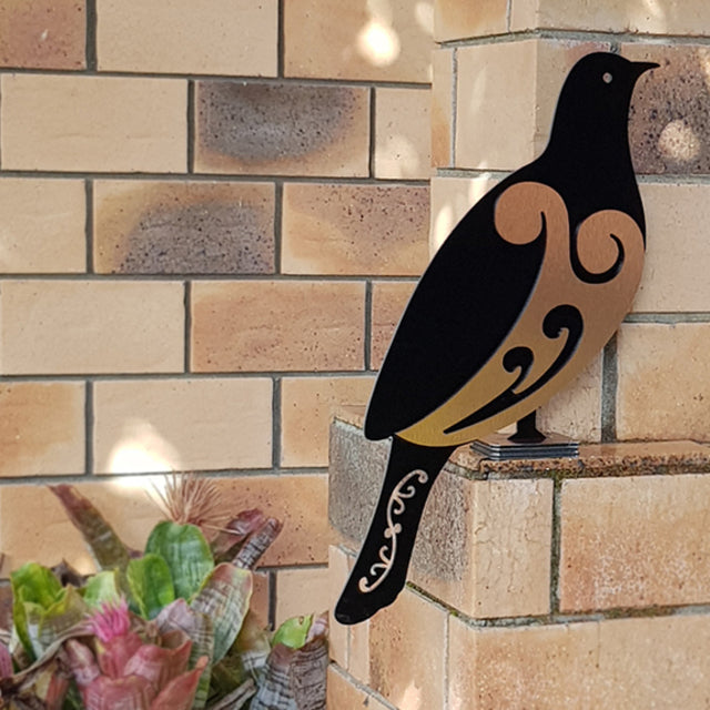 Freestanding Art - 2 Tone Moko Kereru (501mm)- Kiwiana