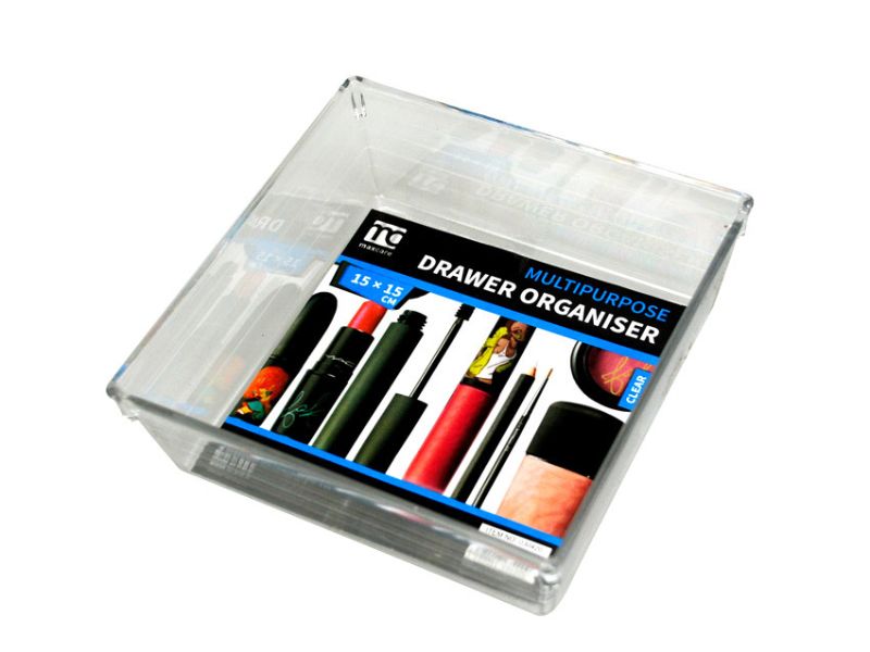 Drawer Organiser - Multi Purpose Clear 150 x 150mm (Set of 36)