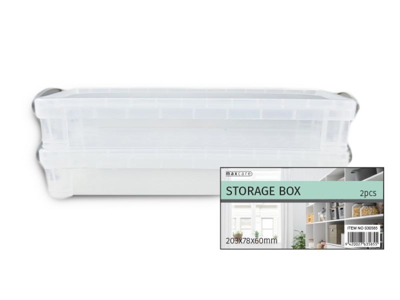 Storage Box - Max Brand 203 x 78 x 60mm (Set of 24)