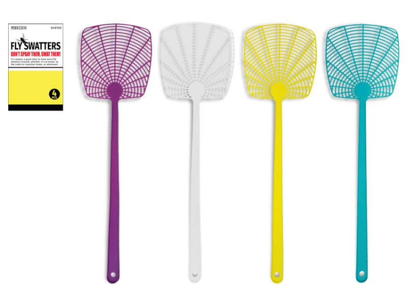 Fly Swatters - 4pcs (24 Packs)