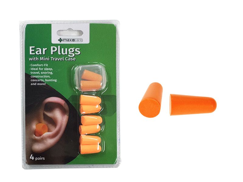 Soft Foam Ear Plugs - 4 pairs (24 Packs)