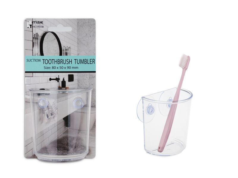 Suction Toothbrush Tumbler - MAX Brand (Set of 12)