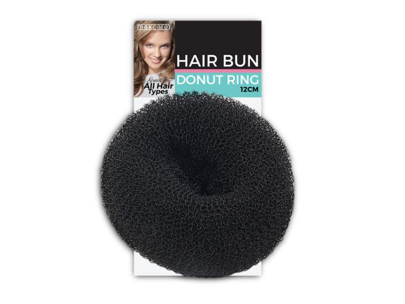 Hair Bun Donut Ring - MC  Black 12cm (Set of 48)