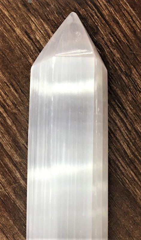 White Selenite Point