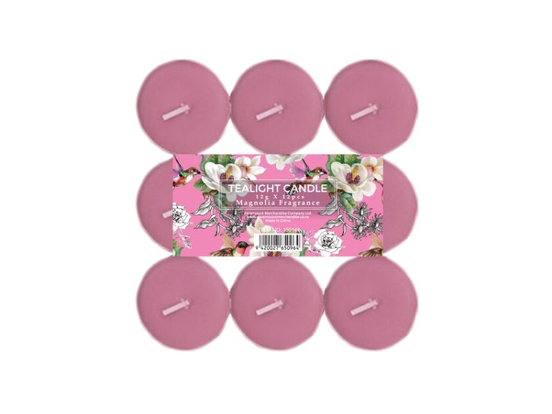Scented Tealight Candles - MC  12g x 9's Magnolia (126 Packs)