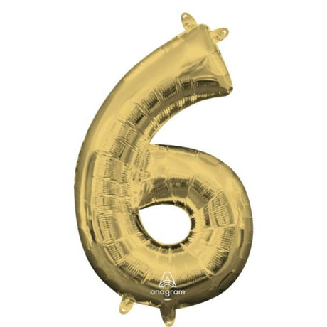 40cm self-sealing white and gold foil balloon, ideal for parties and celebrations, offering elegance and durability.