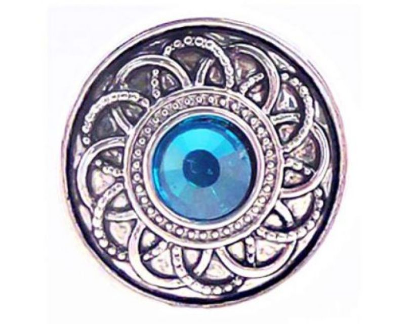 Eye-catching Snaps REDFOX accessory with teal diamante design, perfect for casual or festive occasions.