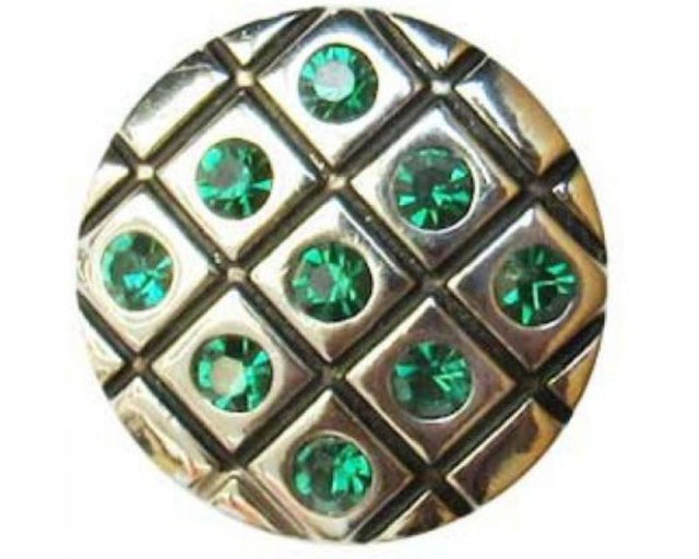 Chic Snaps REDFOX in emerald lattice pattern, ideal for elevating any outfit with elegance and versatility.