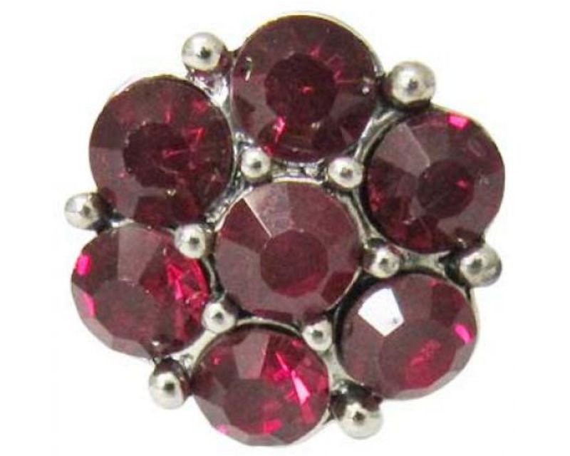 Vibrant fire red flower accessory, perfect for adding elegance and color to any outfit.