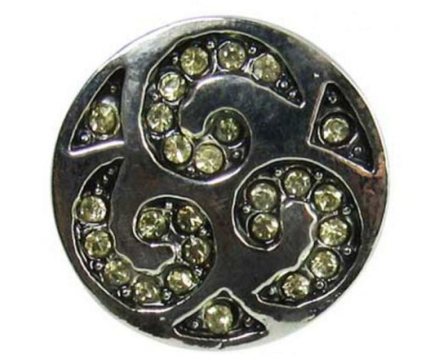 Elegant Snaps REDFOX - Diamante Koru featuring a sparkling Koru design symbolizing growth and sophistication.