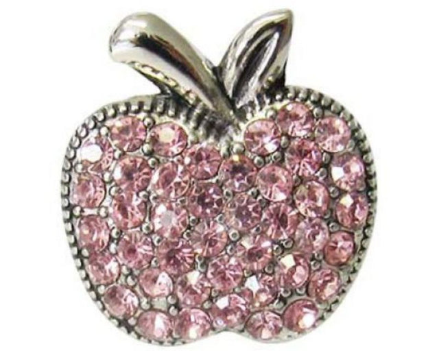Elegant apple-shaped storage with a glimmering diamante finish, perfect for organization and decor.