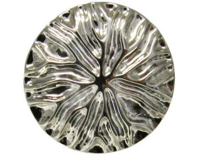 Snaps REDFOX - Embossed Sun Silver, a stylish accessory with a unique sun design and luxurious silver finish.