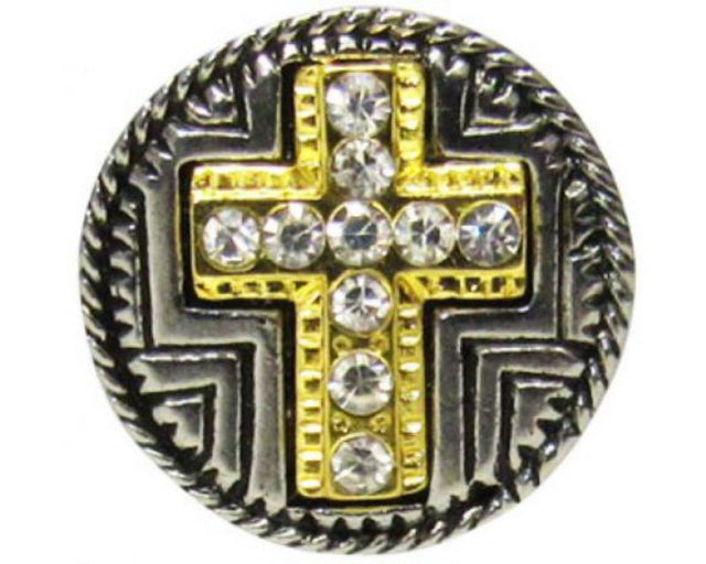 Elegant Snaps REDFOX Diamante Cross accessory with sparkling stones for versatile and stylish outfits.