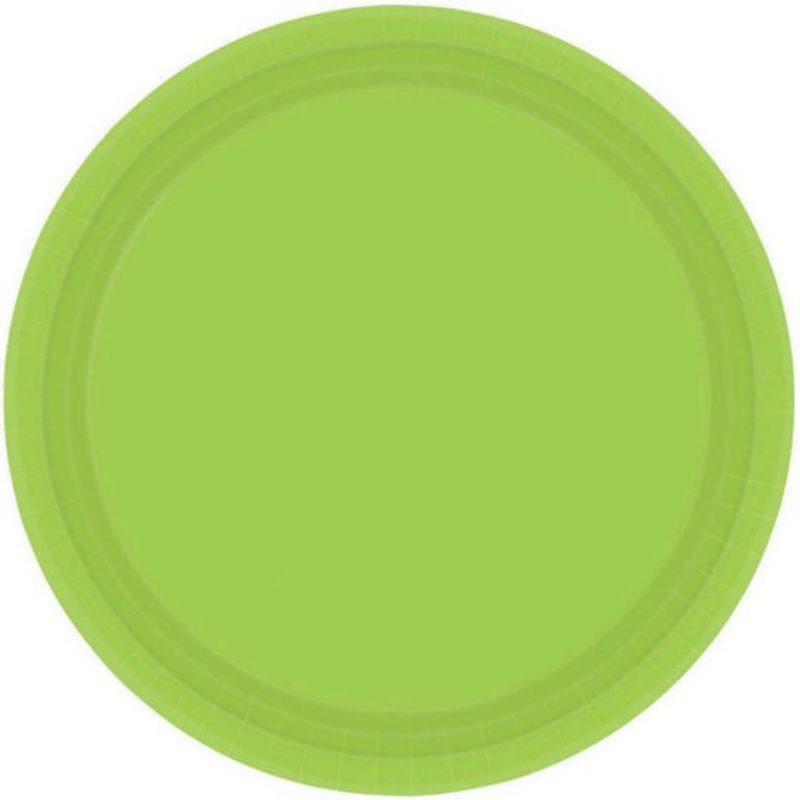 Vibrant Kiwi 23cm paper plates, eco-friendly and compostable, perfect for parties and everyday meals, pack of 20.