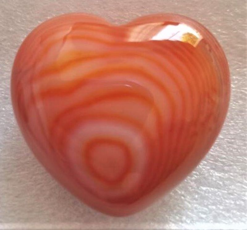 Red Calcite Heart (3cm)