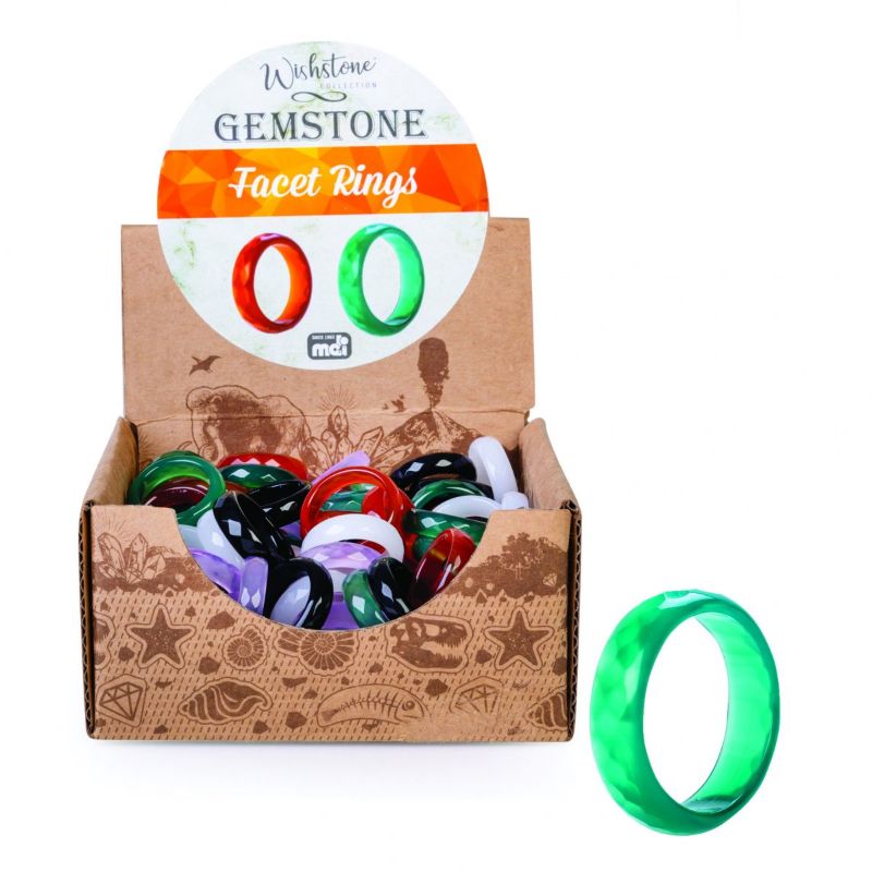 Gemstone Facet Ring (Set of 100)