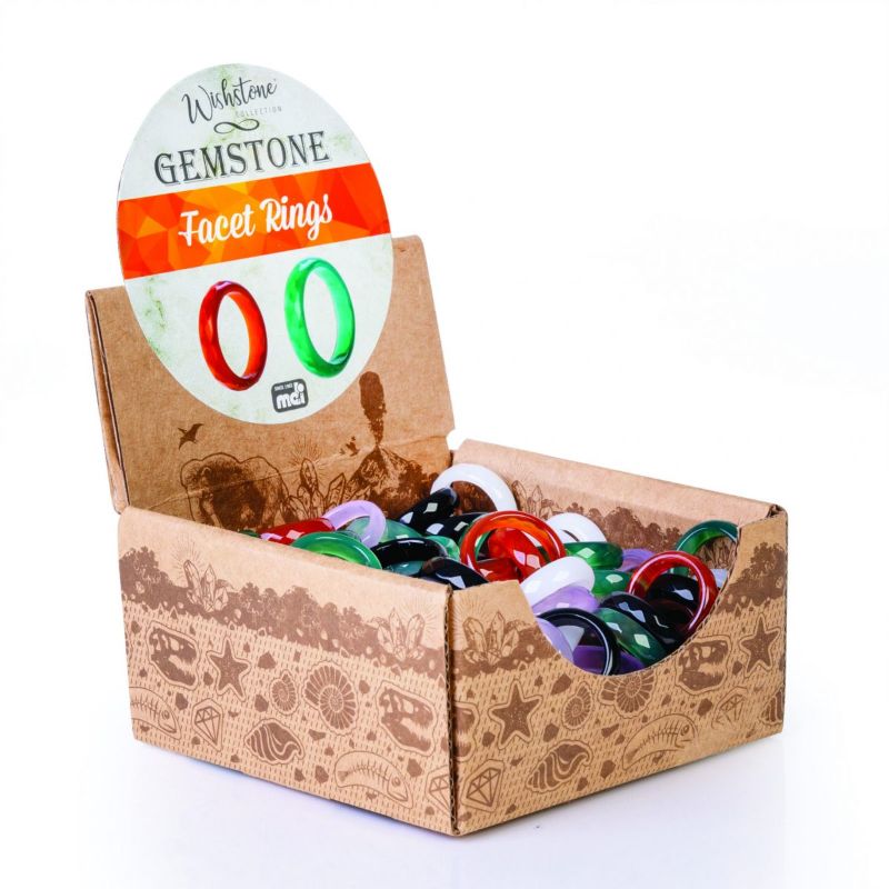 Gemstone Facet Ring (Set of 100)
