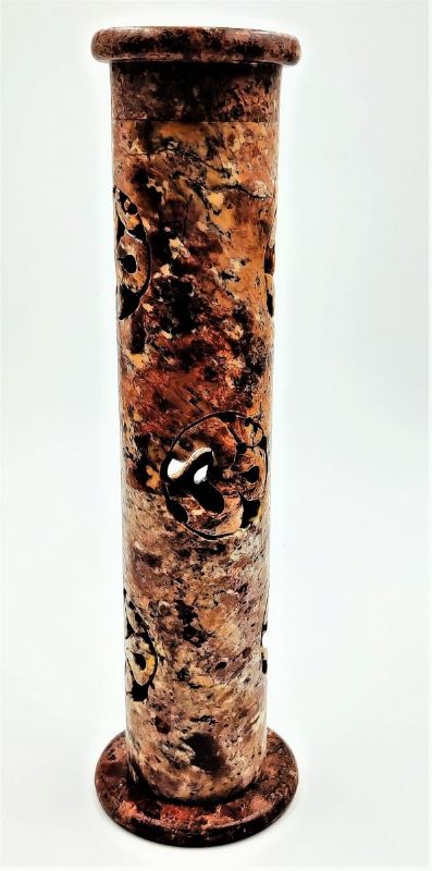 Incense Tower - Soapstone Ohm (27cm)