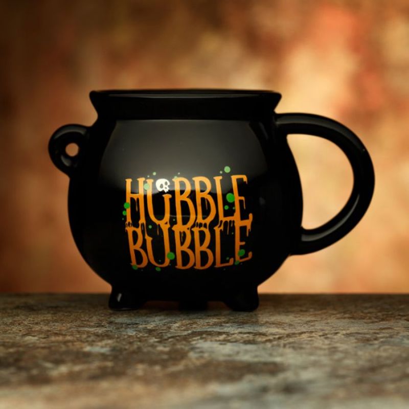 Ceramic Shaped Mug - Hubble Bubble Black Cauldron