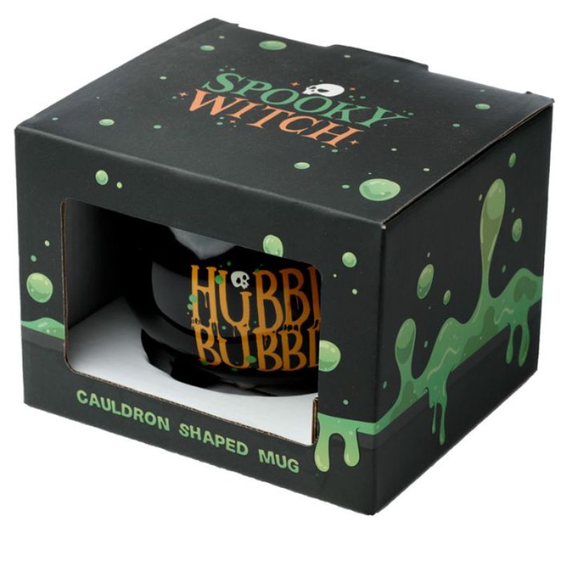 Ceramic Shaped Mug - Hubble Bubble Black Cauldron