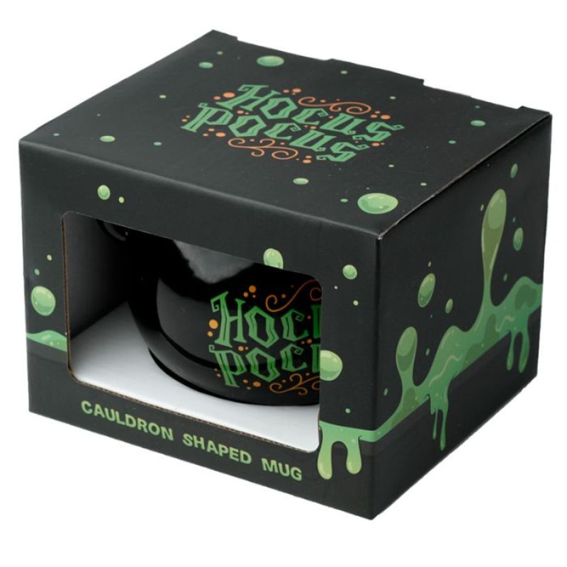 Ceramic Shaped Mug - Hocus Pocus Black Cauldron