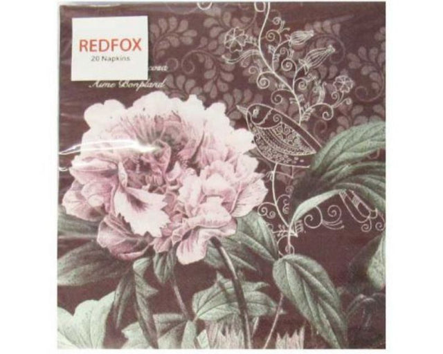 Elegant Moutan Peony Napkin, 3-ply, eco-friendly with vibrant floral design, perfect for enhancing dining experiences.
