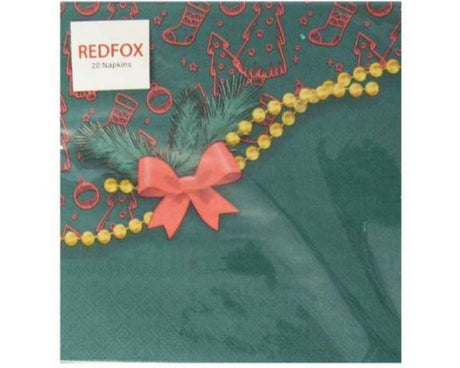 Festive Christmas Bubble Napkins in a pack of 20, featuring whimsical designs and 3-ply absorbency for holiday gatherings.