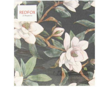 Elegant Magnolia Napkins in a pack of 20, 3-ply, eco-friendly, perfect for all dining occasions.
