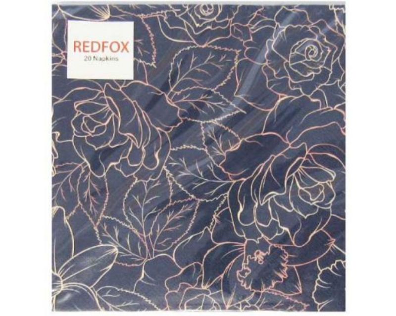 Elegant Flower Etching Napkins in pack of 20, eco-friendly, 3-ply, ideal for any dining occasion.