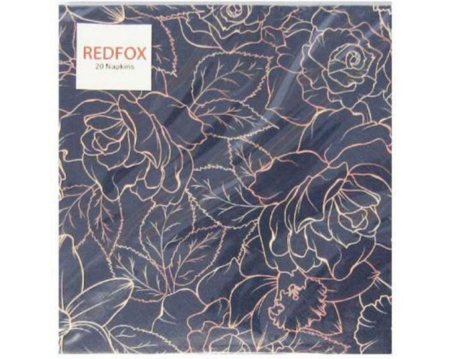 Elegant Flower Etching Napkins in pack of 20, eco-friendly, 3-ply, ideal for any dining occasion.