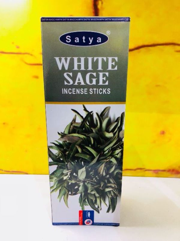 Incense - Satya Hexa White Sage (Box of 6)