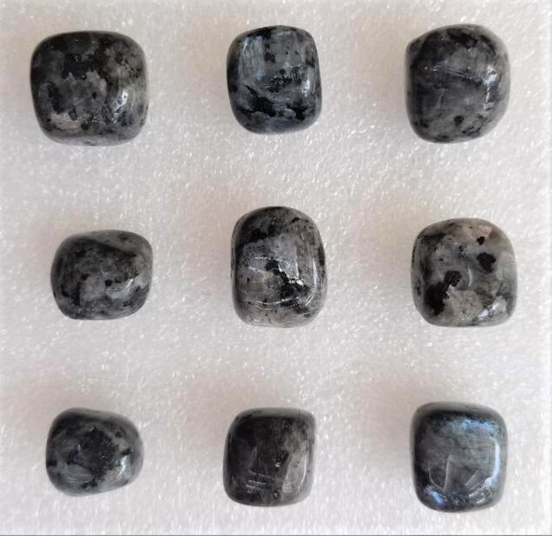Loose Tumbled Stones - Dark Labradorite Blood Jasper (0.5KG Pack)