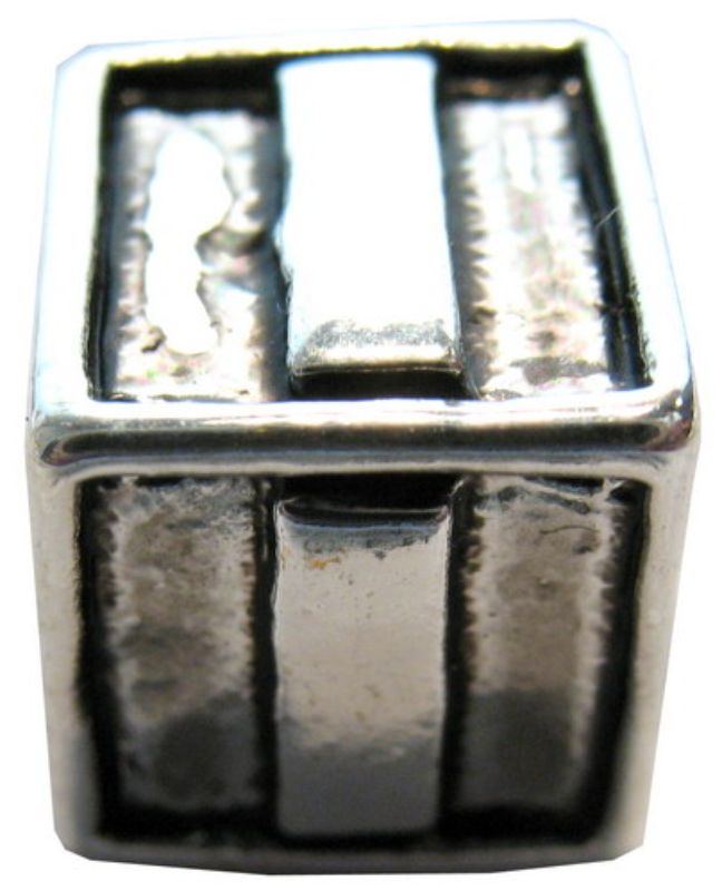 Cherish Beads - Letters - PACKOF 4 Square Metal I