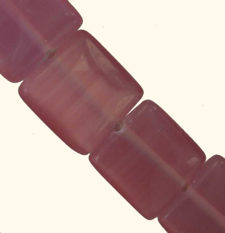 Beads - Catseye - 10mm Sq Bead 40pcs  - Set of 2