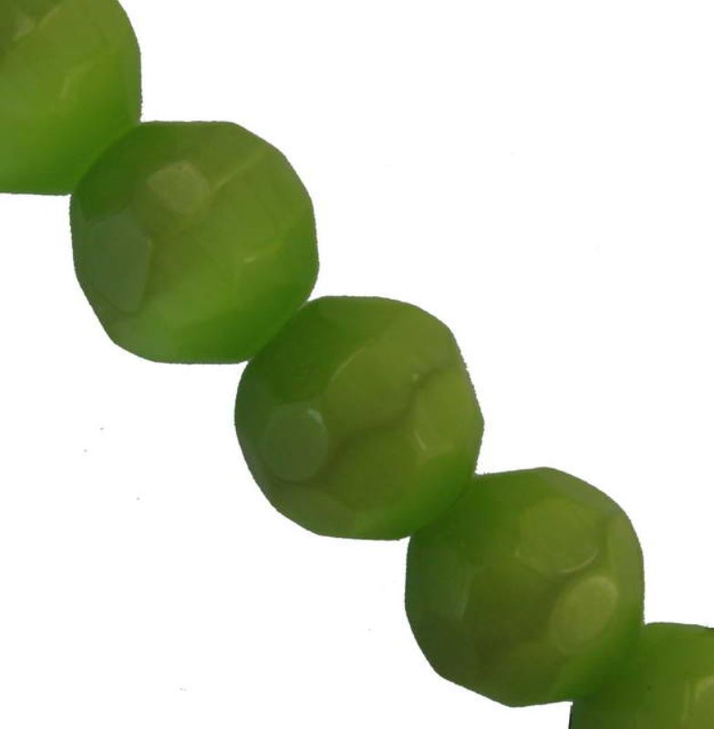 Beads - Catseye - 7.5mm Faceted 50pcs  - Set of 2