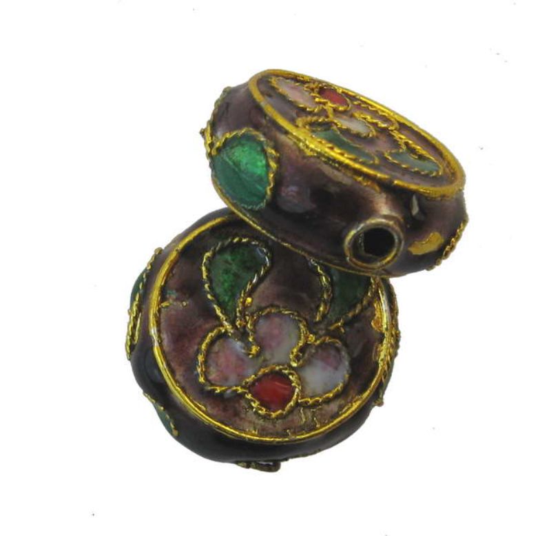Beads - Cloisonne - 6x14mm Bead 6pcs  - Set of 2