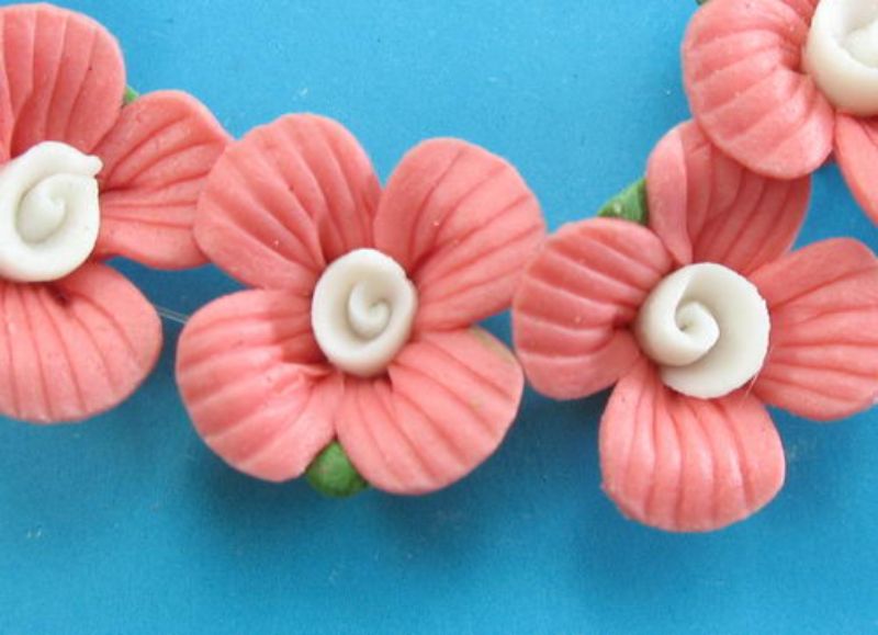 Beads - Fancy Beads - Flower 5pc  - Set of 5