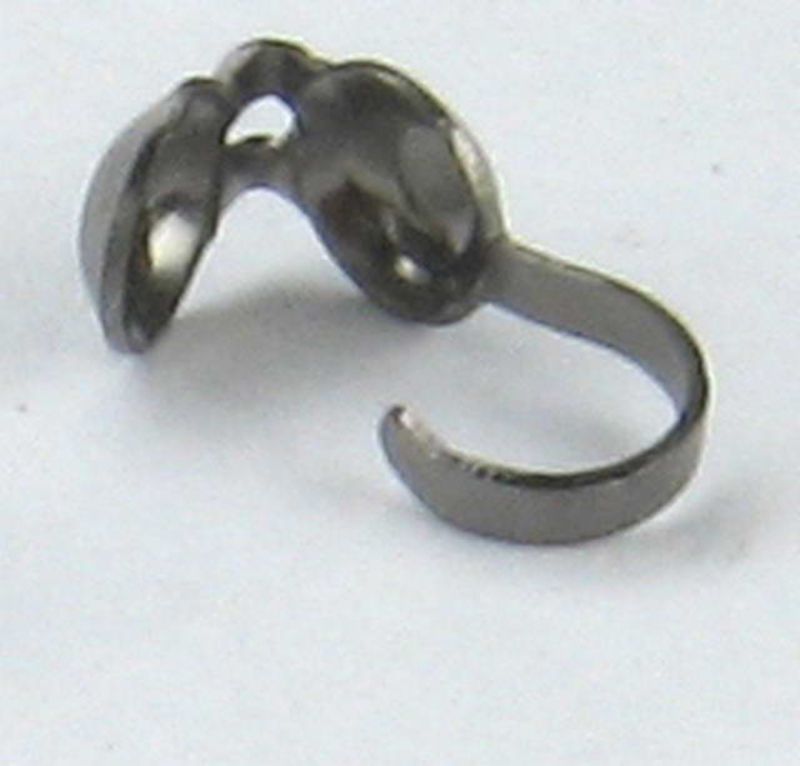 Findings - Crimps - 4.5mm Carlotte Crimp180pc Gunm  - Set of 2