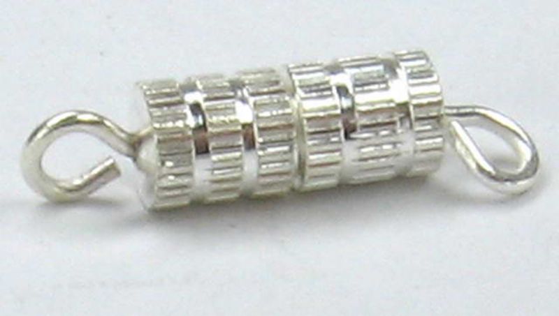 Findings - Connectors &Bails - 10x4mm Screw Clasp40pc Silver  - Set of 2