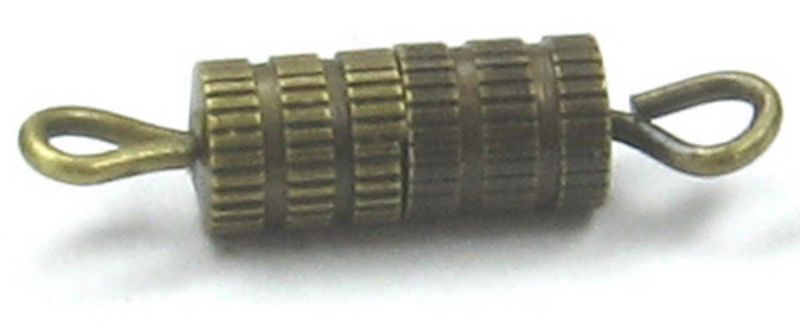 Findings - Connectors &Bails - 10x4mm Screw Clasp 1000pc Antq