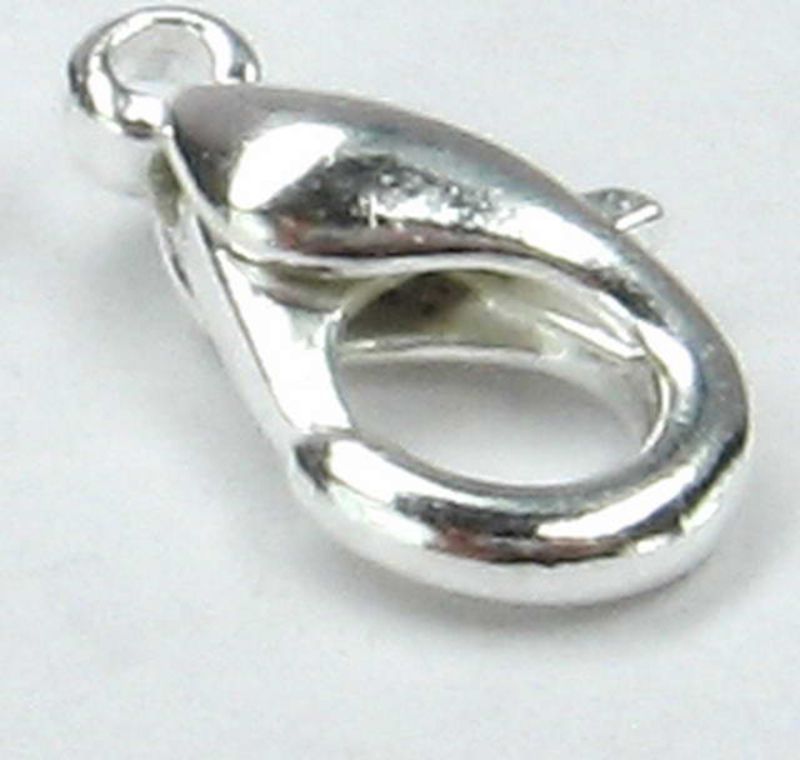 Findings - Connectors &Bails - 14x7.5mm Oyster Clasp30pc Silv  - Set of 2