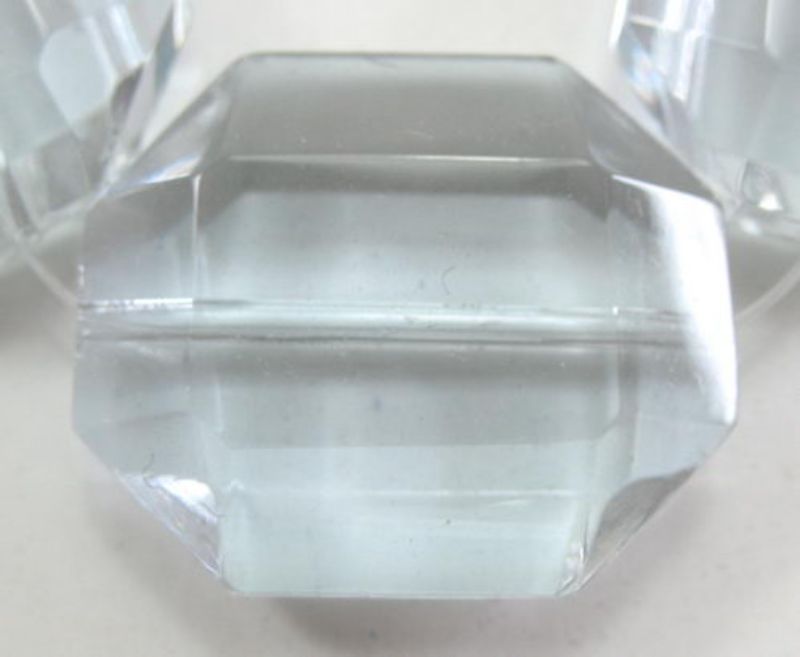 Beads - Glass Faceted Beads - Glass Beads 20x24mm 3pcs  - Set of 5