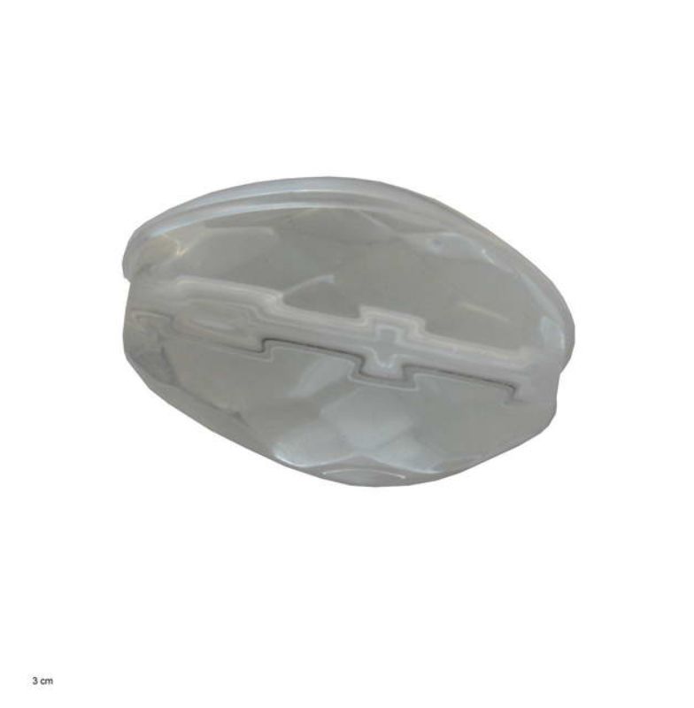 Beads - Glass Faceted Beads - 17x11 Faceted Oval Glass 21pc  - Set of 2
