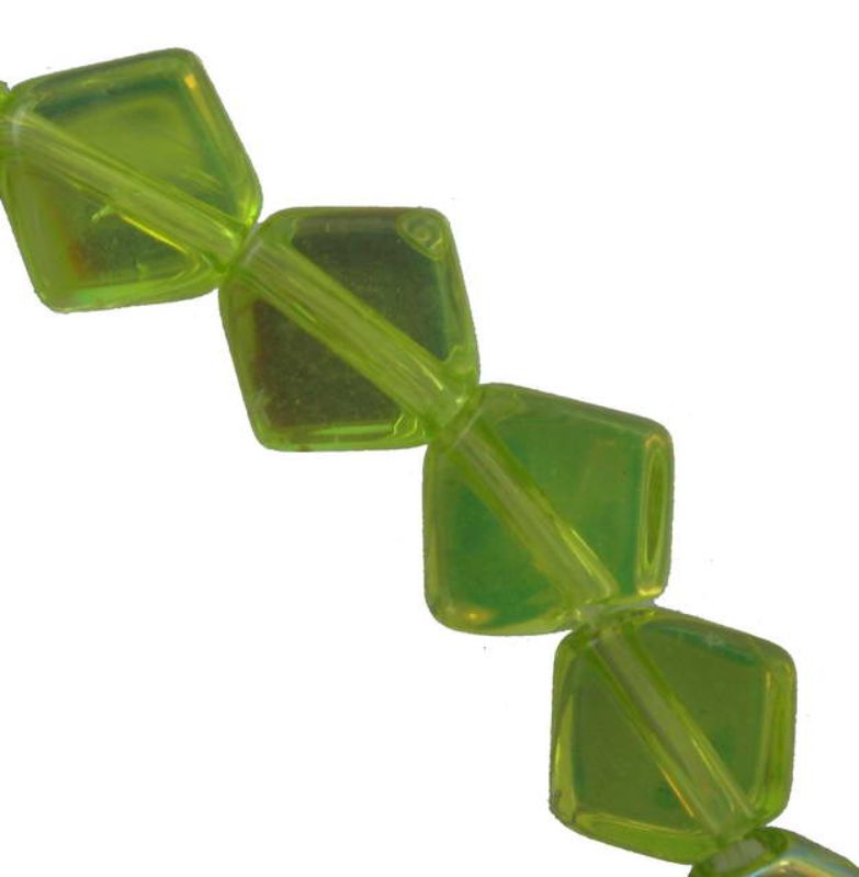 Beads - Glass Beads - 9mm Diamond  Bead 48pcs  - Set of 2