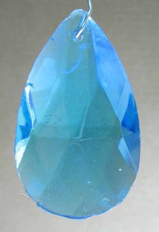 Beads - Glass Pendants - 27x15x13mm Faceted Teardrop  - Set of 3